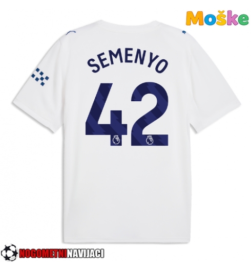 Moške Nogometnih dresov Manchester City Antoine Semenyo #42 Tretji 2026-27 Kratki rokavi Moške Nogometnih dresov Manchester City Antoine Semenyo #42 Tretji 2026-27 Kratki rokavi